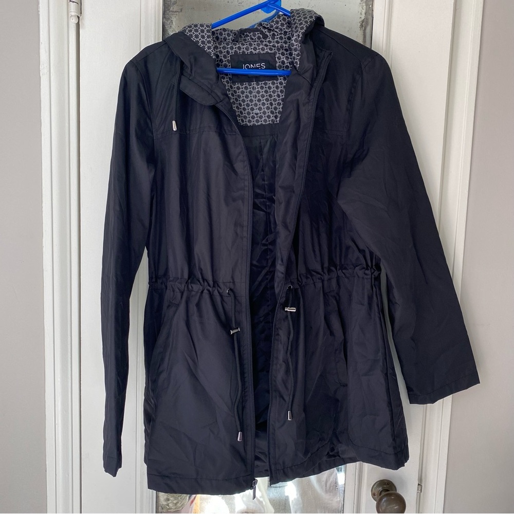 NWOT Jones Black Stylish Water Resistant Jacket